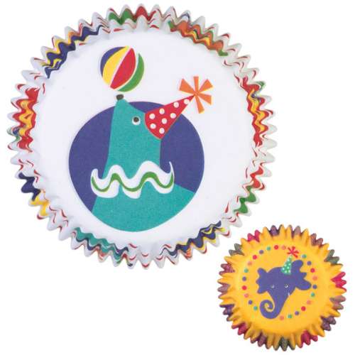 Circus Animal Themed Cupcake Papers - Click Image to Close